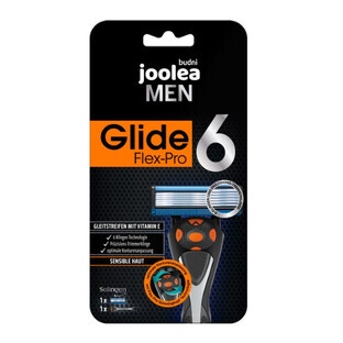 Joolea Men Glide Flex-Pro 6, Aparat de ras pentru ten deschis + cartuș de schimb