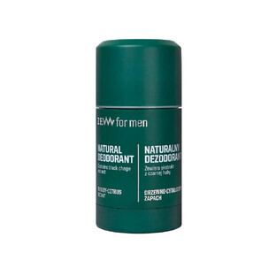 Zew For Men Deodorante naturale in stick con mozzo nero, 80g
