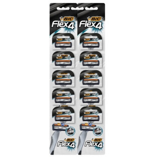 Bic, lametta, flex 4 classic, 10 pezzi