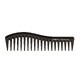 Janeke Wavy Comb Comb for all types of wax Black