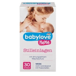Babylove, Stilleinlagen für Mütter, weiß, 30 Stück