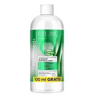Eveline aloë vera micellaire lotion 3in1 odwieajcy 400ml + 100ml