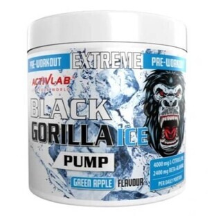 Black Gorilla Ice Pump Preworkout Groene Appel, 300g
