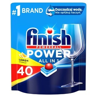 Finish Power All in 1 dishwasher tablets lemon cubes 40 pcs