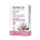 Perfecta Epilady Cera para la depilación de la cara y puntos dolorosos, 12 láminas