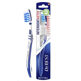 Dr Best, Interdent Aktiv, brosse à dents, 1 pièce