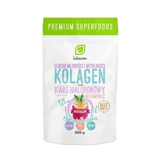Intenson Colagen + Vitamina C + Acid hialuronic cu efect de întinerire, 250g