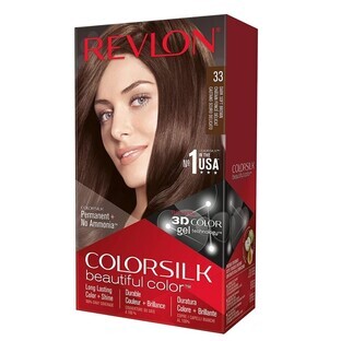 Revlon, ColourSilk, ColourSilk, Donker zachtbruin 33, Kleur, 1 st