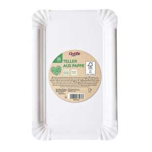 CleanPac, Piatti di carta da 20 cm, 25 pezzi
