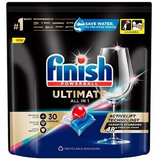 Finish Quantum All in 1 Ultimate afwasmiddelcapsules vershoudtabletten 30 stuks