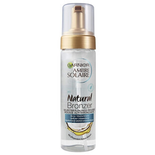 Garnier, Ambre Solaire Natural Bronzer, Mousse autobronzantă cu apă hrănitoare de nucă de cocos, 200 ml