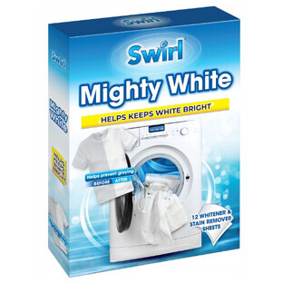 Swirl Mighty White Salviette con candeggina, 12 pezzi