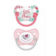 Canpol, pacifier, silicone, anatomical, 0-6m 23/951, pink, 2 pieces