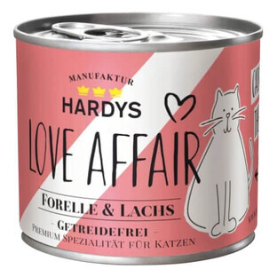 Love Affair, pstrg met ezel, nat kattenvoer, 185 g