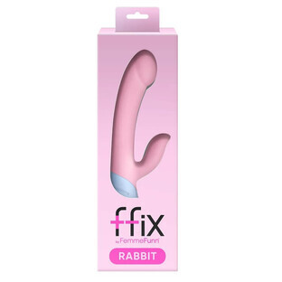 FemmeFunn Ffix Rabbit rabbit vibrator with pink battery, 1 pc
