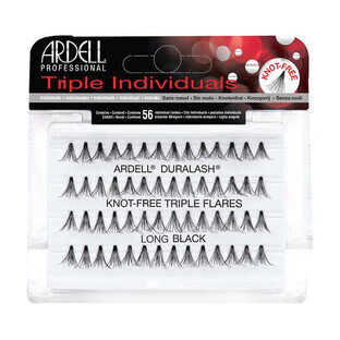 Ardell Triple Indiciduals Eyelash Stumps Long Black, 56 bucăți