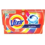 Vizir Todo en 1 Cápsulas de lavado de color, 18 piezas