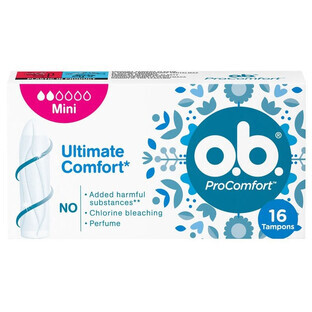 O.B. ProComfort Ultimate Comfort, mini tampoane, 16 buc