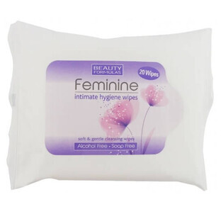 Beauty Formulas Salviette intime igieniche, 20 pz.