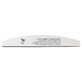 Peggy Sage Double-sided semicircular nail file 180/180 white, 1 pc