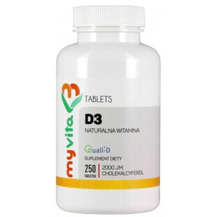 MyVita, Vitamine D3 2000 IE, 250 tabletten