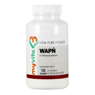 MyVita, Wap, Calcium Citrate, 100g