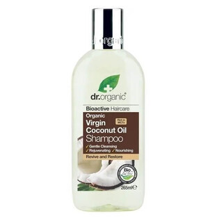 Dr.Organic Virgin Coconut Oil Shampoo Verfrissende shampoo voor warrig en stug haar, 265ml