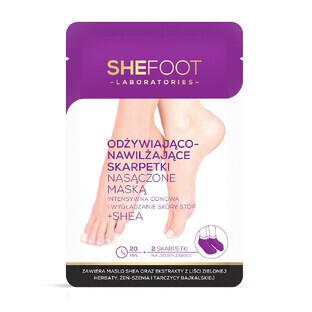 Shefoot Socken mit hautverbessernder Maske, 1 Paar
