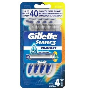 Gillette Sensor3 Comfort Einwegrasierer, 4 Stück