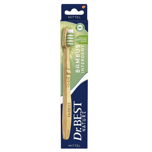 Dr Best, Cepillo de dientes de bambú, mediano, 1 ud.