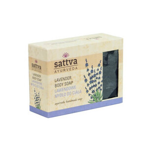 Sattva Body Soap Săpun indian de lavandă cu glicerină, 125g
