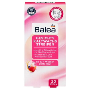 Strisce per ceretta viso Balea, 20 pezzi