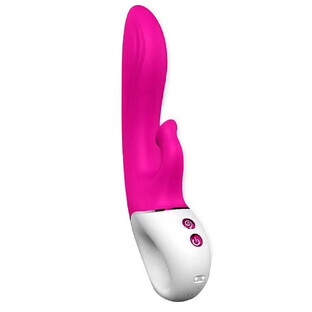 S-HANDE Dew Bunny Vibrator mit Saugfunktion und 9 Vibrationsmodi Red Rose