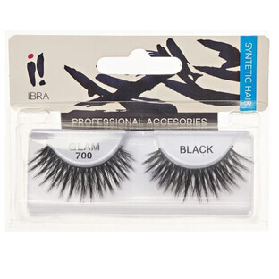 Ibra Coppia di ciglia artificiali su cintura Glam 700 Black
