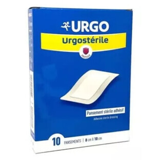 Urgosteril 8cm x 10cm, 10 buc - Termen lung de livrare!