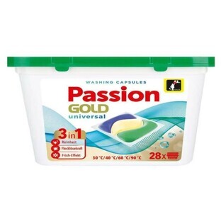 Cápsulas de lavado multifunción Passion Gold, 28 unidades