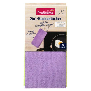 Profissimo, kitchen towels 2 in 1, 5 pieces