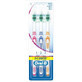 Oral-B 1,2,3 Classic, Periuță de dinți, medie, 3 bucăți
