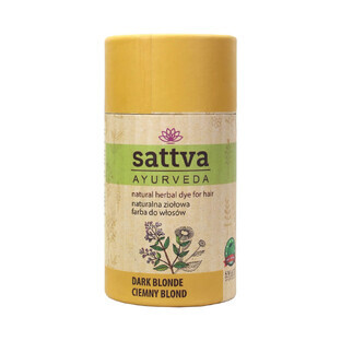 SattvaNatural Vopsea pe bază de plante pentru păr Blond închis, 150g