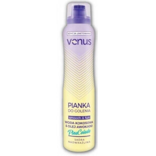 Venus Espuma de Afeitar PinaColada Agua de Coco y Aceite de Aguacate 200 ml