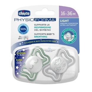 Chicco 16-36m Manicotto in silicone Lumi, 2 pezzi