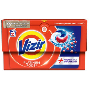 Vizir Platinum Pods Doses de lavage, 20 pièces