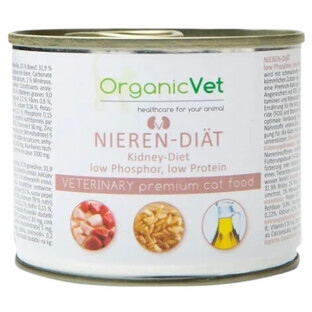 OrganicVet, kidney diet, Croquettes diététiques pour chats, 200 g