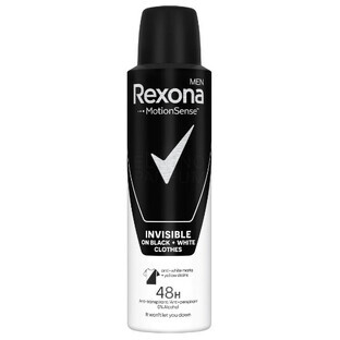 Rexona Men, Unsichtbar Schwarz+Weiß, Deodorant, 150 ml