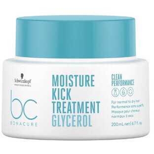 Schwarzkopf Professional BC Bonacure Moisture Kick Kick Mask pour cheveux normaux et secs, 200ml
