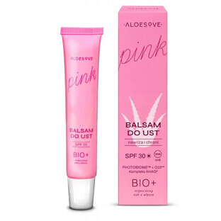 Aloesove Pink Baume à lèvres régénérant et protecteur SPF 30, 15 ml