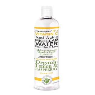 The Conscious anti-aging micellar lotion with organic lemon and raspberry, 350ml