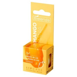 Bielenda Lip Care Baume à lèvres + masque de nuit 2en1 Melon Mania, 10g