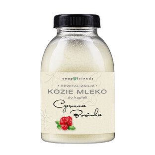Soap amp; Friends Leche de baño de cabra con arándanos rojos, 250g