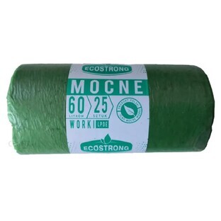 EcoStrong Bolsas de basura 60L, verde, 25 piezas